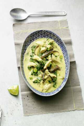 Ingwer-Spinat-Suppe mit Pute Ingwer-Spinat-Suppe mit Pute