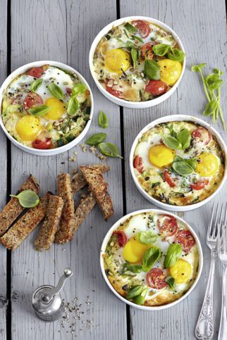 Gratinierte Gemüse-Eier Gratinierte Gemüse-Eier