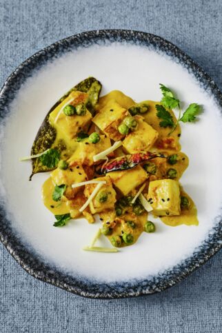 Paneer mit Ingwer und Kokos Paneer mit Ingwer und Kokos