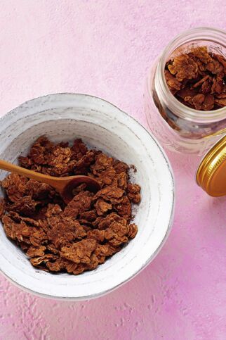 Knuspermüsli mit Banane und Schoko Knuspermüsli mit Banane und Schoko