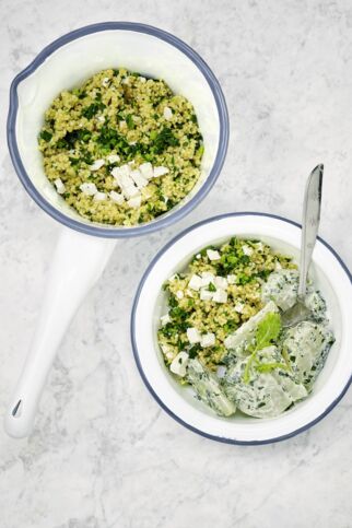 Hirsotto mit Kohlrabi Hirsotto mit Kohlrabi