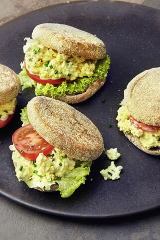 Rührtofu-Burger Rührtofu-Burger