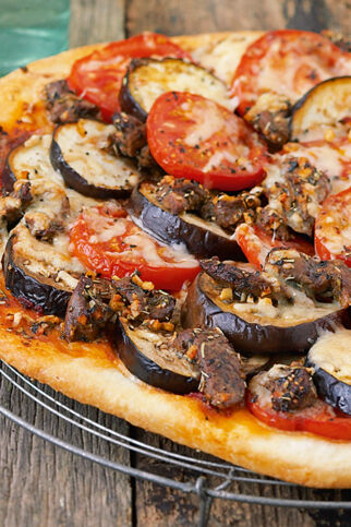Auberginenpizza Auberginenpizza