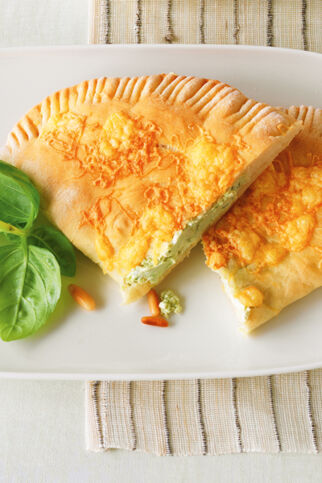 Teigtaschen mit Ziegenfrischkäse Teigtaschen mit Ziegenfrischkäse