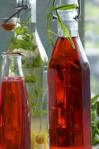 Roter Johannisbeeressig Roter Johannisbeeressig