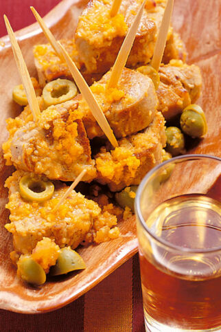 Schweinefleisch in Mandelsauce Schweinefleisch in Mandelsauce