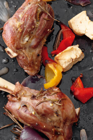 Lammhaxen aus der Glut Lammhaxen aus der Glut