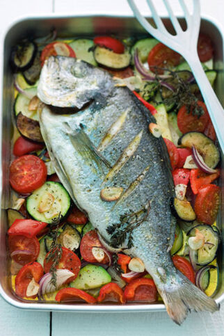 Dorade mit Ofengemüse Dorade mit Ofengemüse