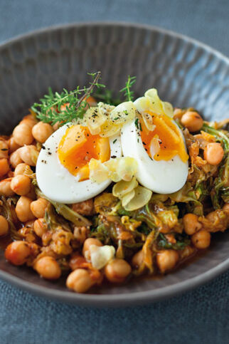 Kichererbsen mit Knoblaucheiern Kichererbsen mit Knoblaucheiern