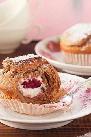 Gefüllte Nougat-Muffins Gefüllte Nougat-Muffins