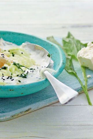 Bärlauch-Zaziki mit Feta Bärlauch-Zaziki mit Feta