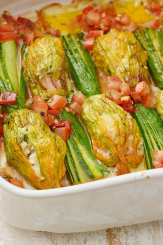 Gefüllte Zucchiniblüten Gefüllte Zucchiniblüten