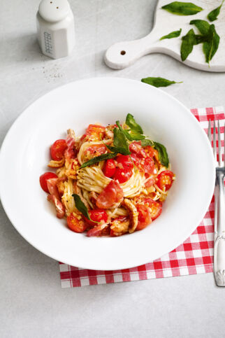 Saltimbocca-Nudel-Wok Saltimbocca-Nudel-Wok