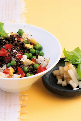 Erbsen-Belugalinsen-Salat Erbsen-Belugalinsen-Salat
