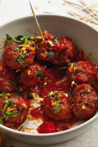 Hackbällchen mit Orangen-Gremolata Hackbällchen mit Orangen-Gremolata