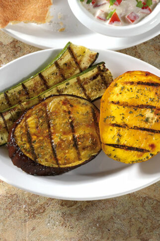 Grillgemüse mit Mangos Grillgemüse mit Mangos
