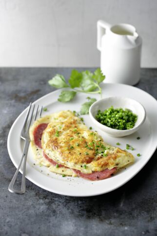 Gefülltes Käseomelett Gefülltes Käseomelett