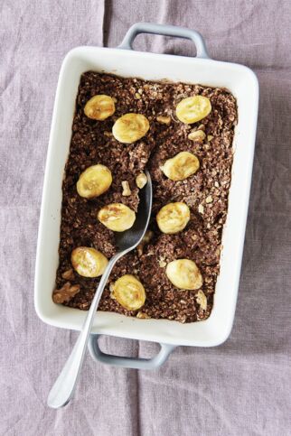 Gebackenes Schoko-Oatmeal Gebackenes Schoko-Oatmeal