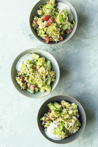 Hirse-Rohkost-Müsli mit Joghurt Hirse-Rohkost-Müsli mit Joghurt