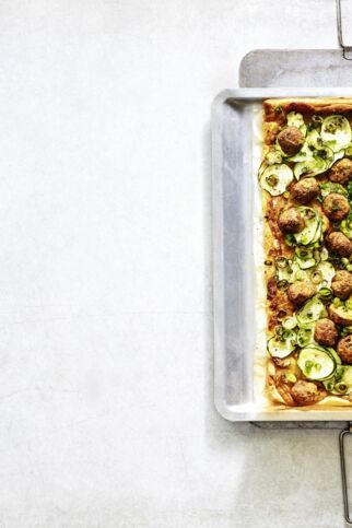 Blätterteigtarte mit Falafel Blätterteigtarte mit Falafel