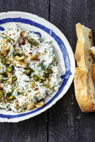 Frischkäsecreme mit Pistazien Frischkäsecreme mit Pistazien