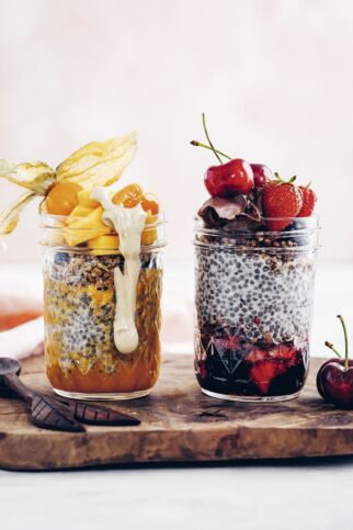 Chia-Pudding mit Fruchttopping Chia-Pudding mit Fruchttopping