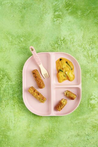 Dinkelbratlinge mit Kürbissauce Dinkelbratlinge mit Kürbissauce