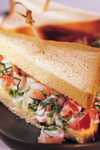 Tramezzini mit Garnelen Tramezzini mit Garnelen