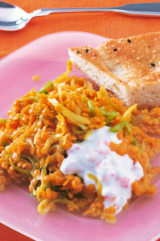 Dal aus roten Linsen Dal aus roten Linsen