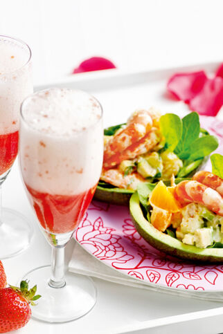 Fruchtiger Avocado-Garnelen-Cocktail Fruchtiger Avocado-Garnelen-Cocktail
