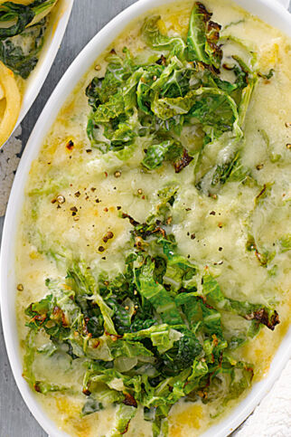 Wirsing-Polenta-Gratin Wirsing-Polenta-Gratin