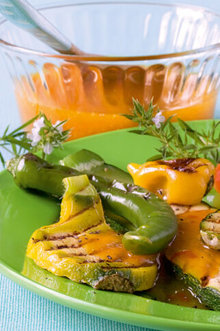 Süßsauer-scharfe Mirabellensauce Süßsauer-scharfe Mirabellensauce