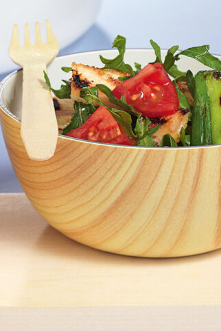 Tomatensalat mit Knusperbrot Tomatensalat mit Knusperbrot