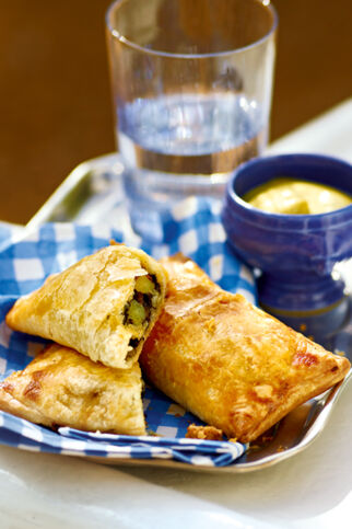 Blutwurst-Apfel-Taschen Blutwurst-Apfel-Taschen