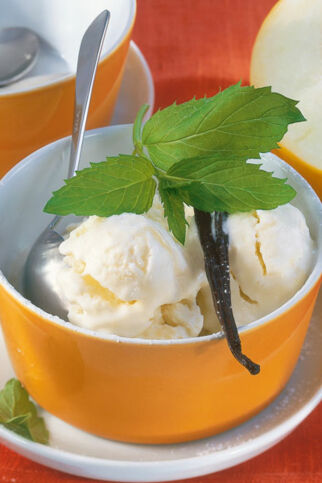 Melonen-Quark-Eis Melonen-Quark-Eis