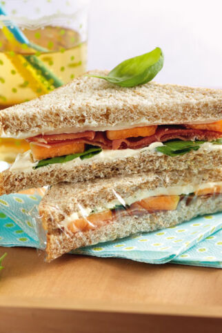 Schinken-Melonen-Tramezzini Schinken-Melonen-Tramezzini