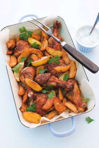 Hähnchenkeulen aus dem Ofen Hähnchenkeulen aus dem Ofen