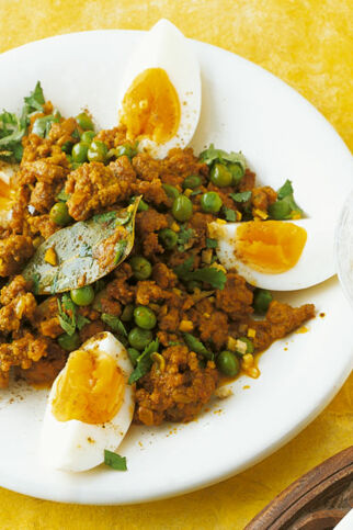 Hackfleisch mit Erbsen Hackfleisch mit Erbsen