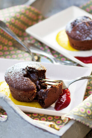 Warme Schokoküchlein Warme Schokoküchlein