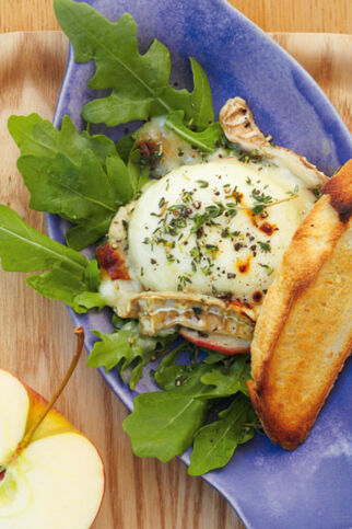 Überbackene Ziegenkäse-Äpfel Überbackene Ziegenkäse-Äpfel