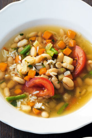 Minestrone mit Reis Minestrone mit Reis