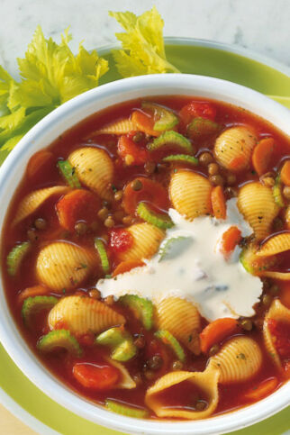 Linsensuppe mit Balsamico Linsensuppe mit Balsamico