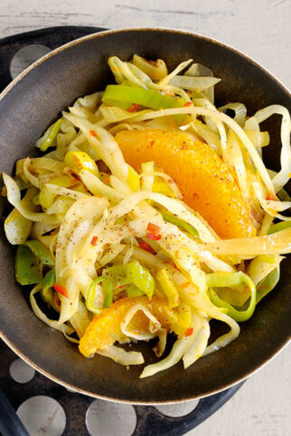 Orangen-Lauch-Weißkohl Orangen-Lauch-Weißkohl