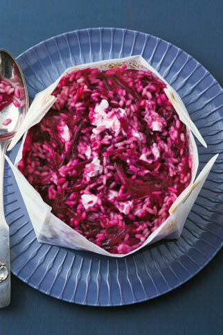 Rote-Bete-Risotto mit Ingwer Rote-Bete-Risotto mit Ingwer