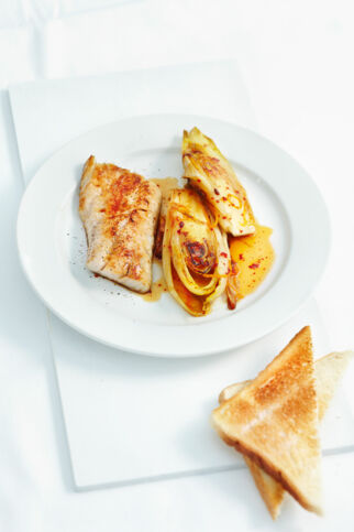Seelachsfilets mit Chicorée Seelachsfilets mit Chicorée
