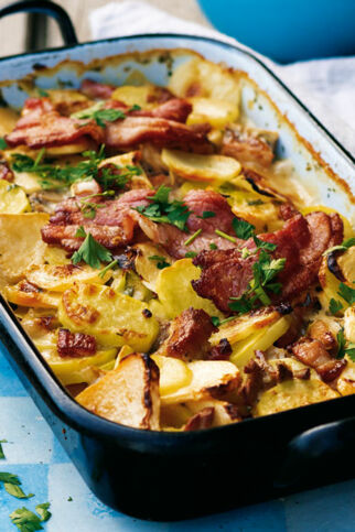 Kartoffel-Steckrüben-Topf aus dem Ofen Kartoffel-Steckrüben-Topf aus dem Ofen