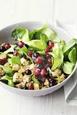 Feldsalat mit Tofu Feldsalat mit Tofu
