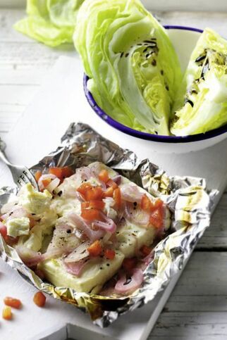 Schafskäse im Aromapäckchen Schafskäse im Aromapäckchen