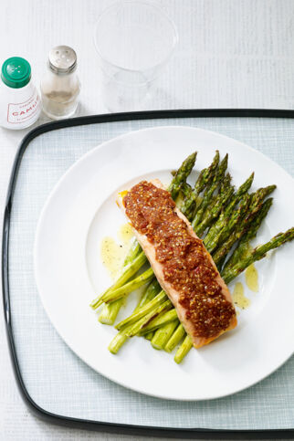 Chililachs mit Spargel Chililachs mit Spargel