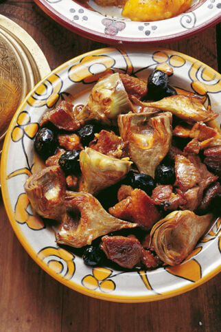 Lammtajine mit Artischocken Lammtajine mit Artischocken